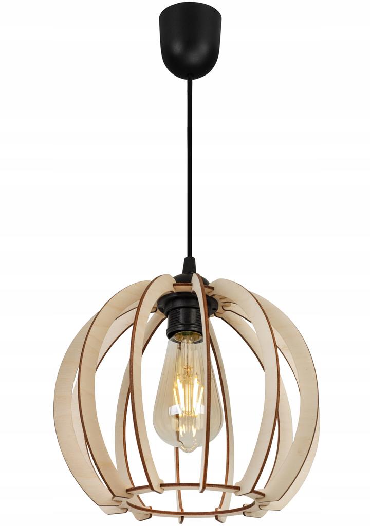MODERN WOODEN LED CEILING HANGING LAMP