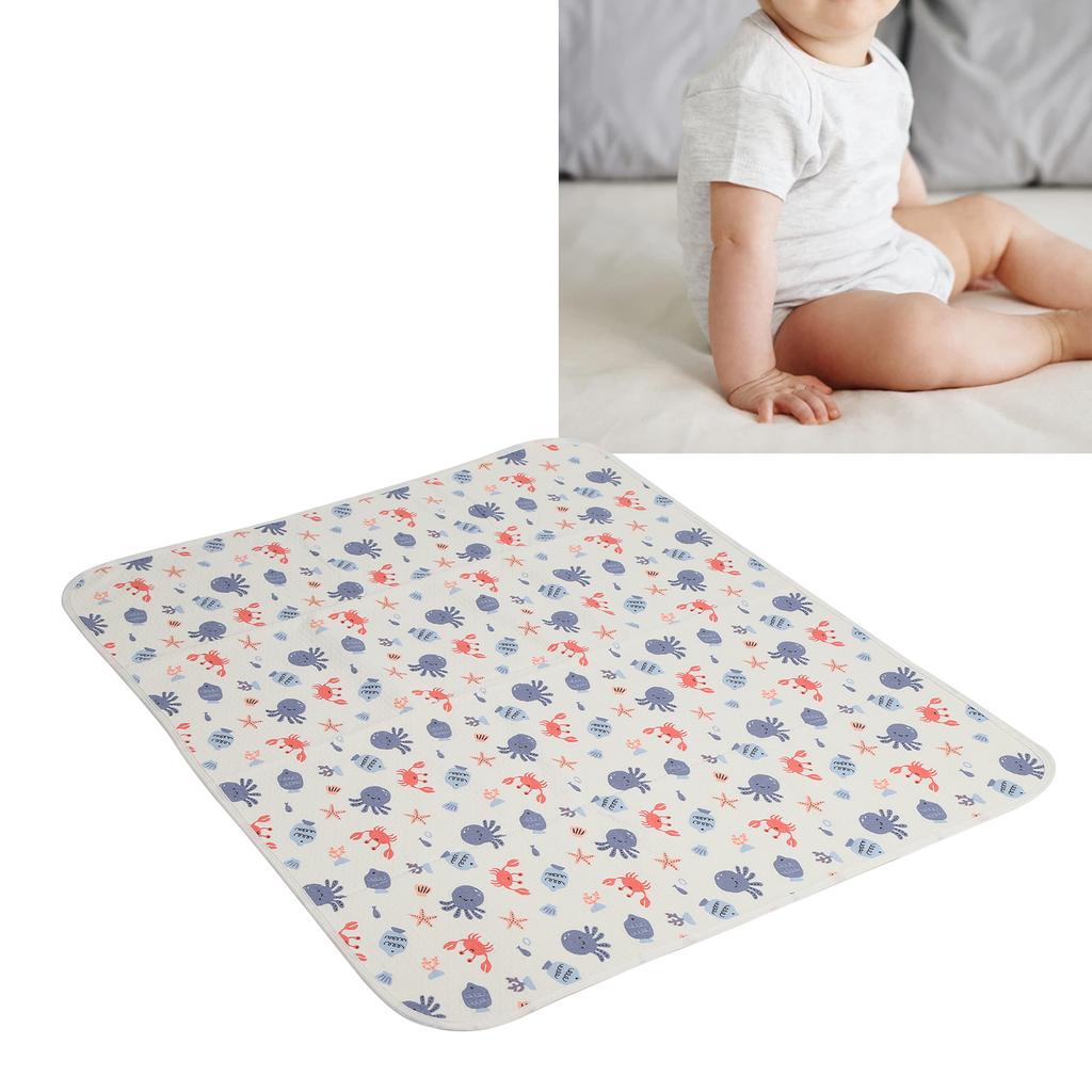 Waterproof Changing Pad Liner Washable Breathable Cotton Diaper Changing Pad 80 0cm