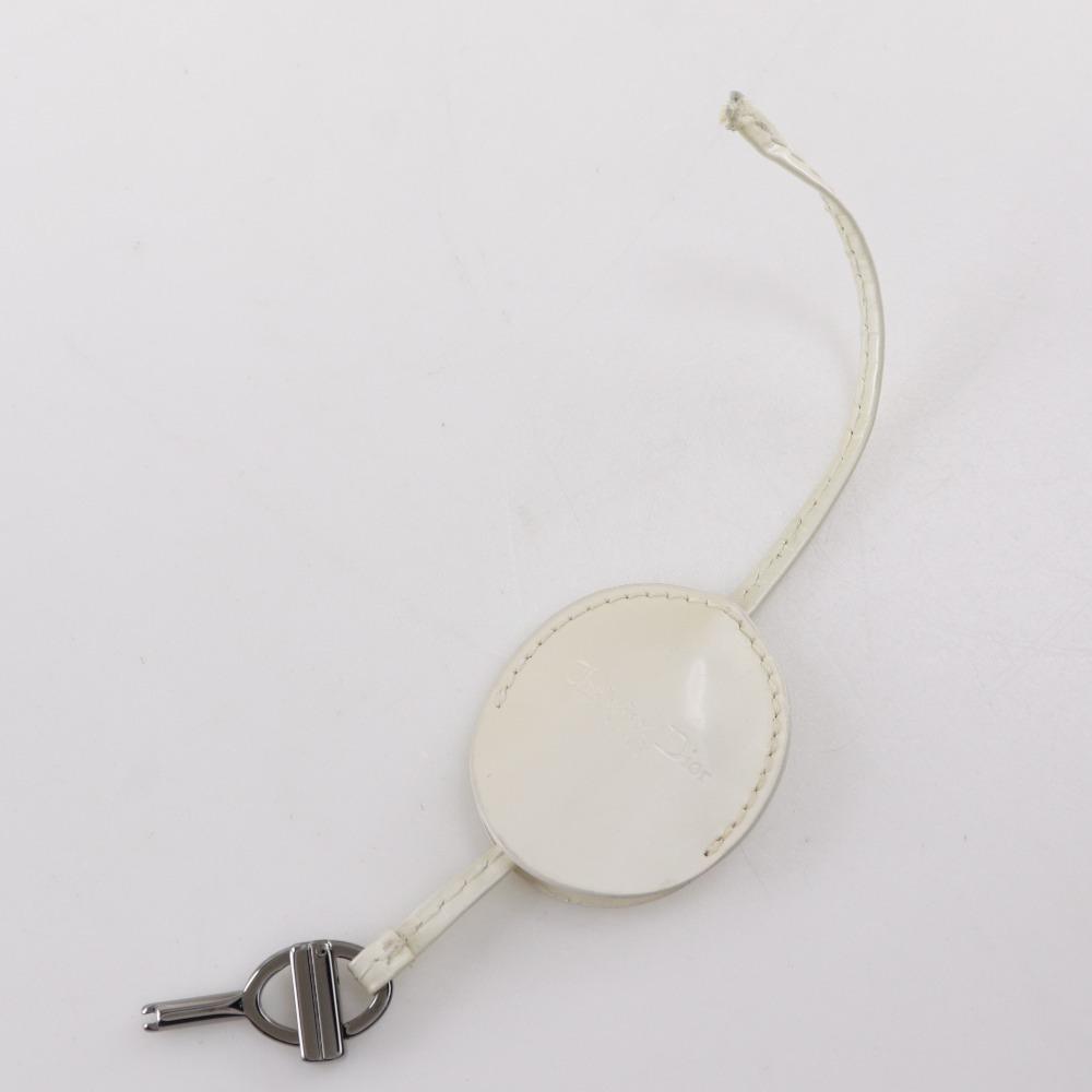 Dior Torebka Maris Pearl 2WAY na ramię ecru Skóra lakierowana Damska Używana