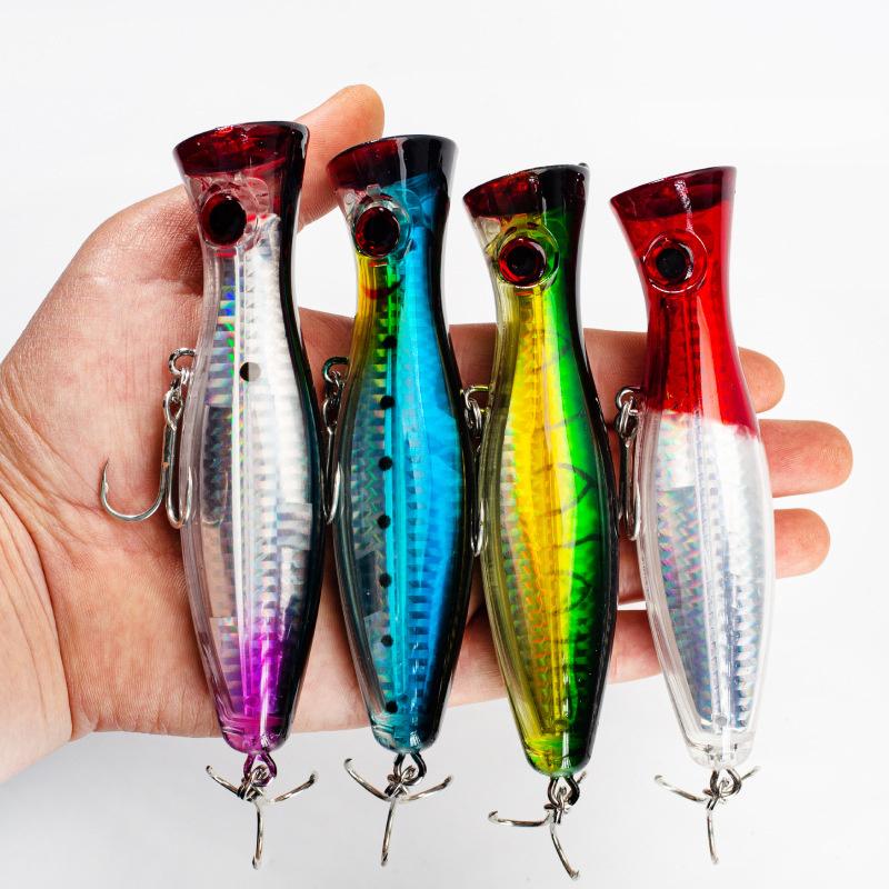 Big Popper Wobbler Angelköder Schwimmender Köder 12Cm 40G Topwater Köder Whopper Salzwasserköder Isca Künstliche Hecht Tackle