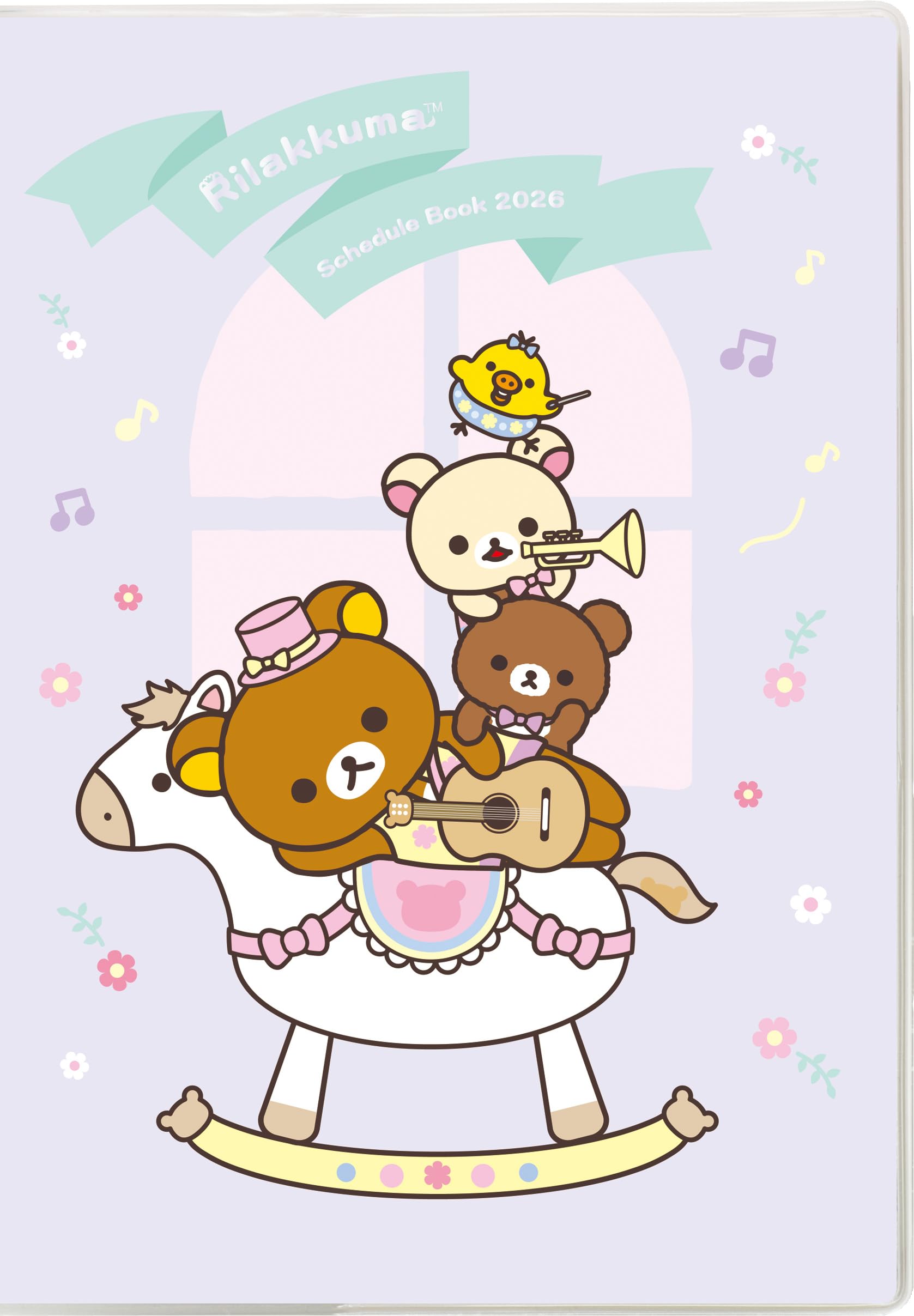 

Еженедельник Rilakkuma 2026 ME67403 San-X, B6, ниточный переплет,