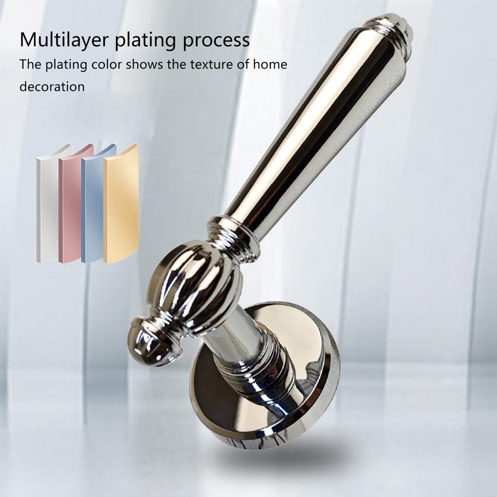 Set Mâner Ușă Aliaj Zinc Elegant Buton Ușă Mânere Moderne Ușă Încuietoare de Securitate pentru Casă pentru Proiecte de Îmbunătățire a Locuinței