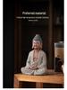 Zen Buddhist Ceramic Statue: Shakyamuni Buddha Desktop Ornament for Home Entrance Decor