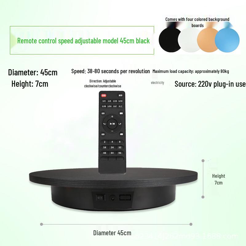 Automatic Rotating Display Stand for Live Streaming, E-commerce, Figurines, and Panoramic Photo/Video Shooting