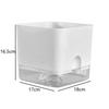 Self Watering Square Flower Pot with Removable Water Reservoir for Indoor Home and Outdoor Balcony Gardening
