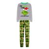 Print Cute Family Set Pajamas, Home Clothes, Family Set Long Sleeve Top Pants Set