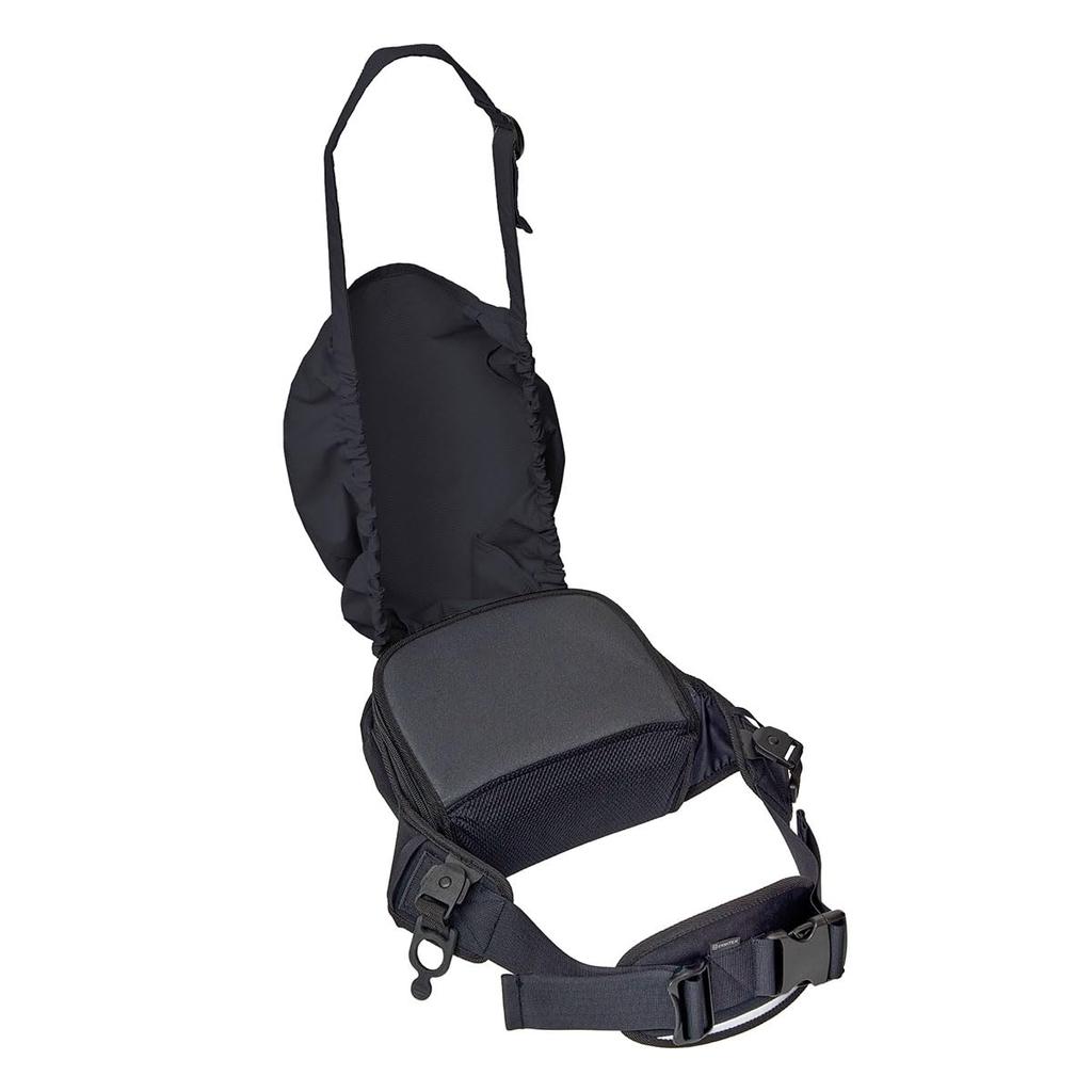 EIGHTEX Hip Seat EX for Dogs up to 15kg, Walking, with Anti-Jumping Cover, Black