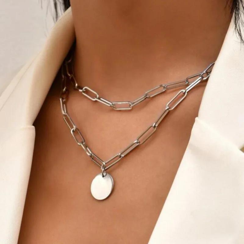 925 Sterling Silver Trelagers Rund Halsband Enkelt Ormkedja Berlock Kulkedja Fest Bröllop Gåva Damers Utsökta Smycken