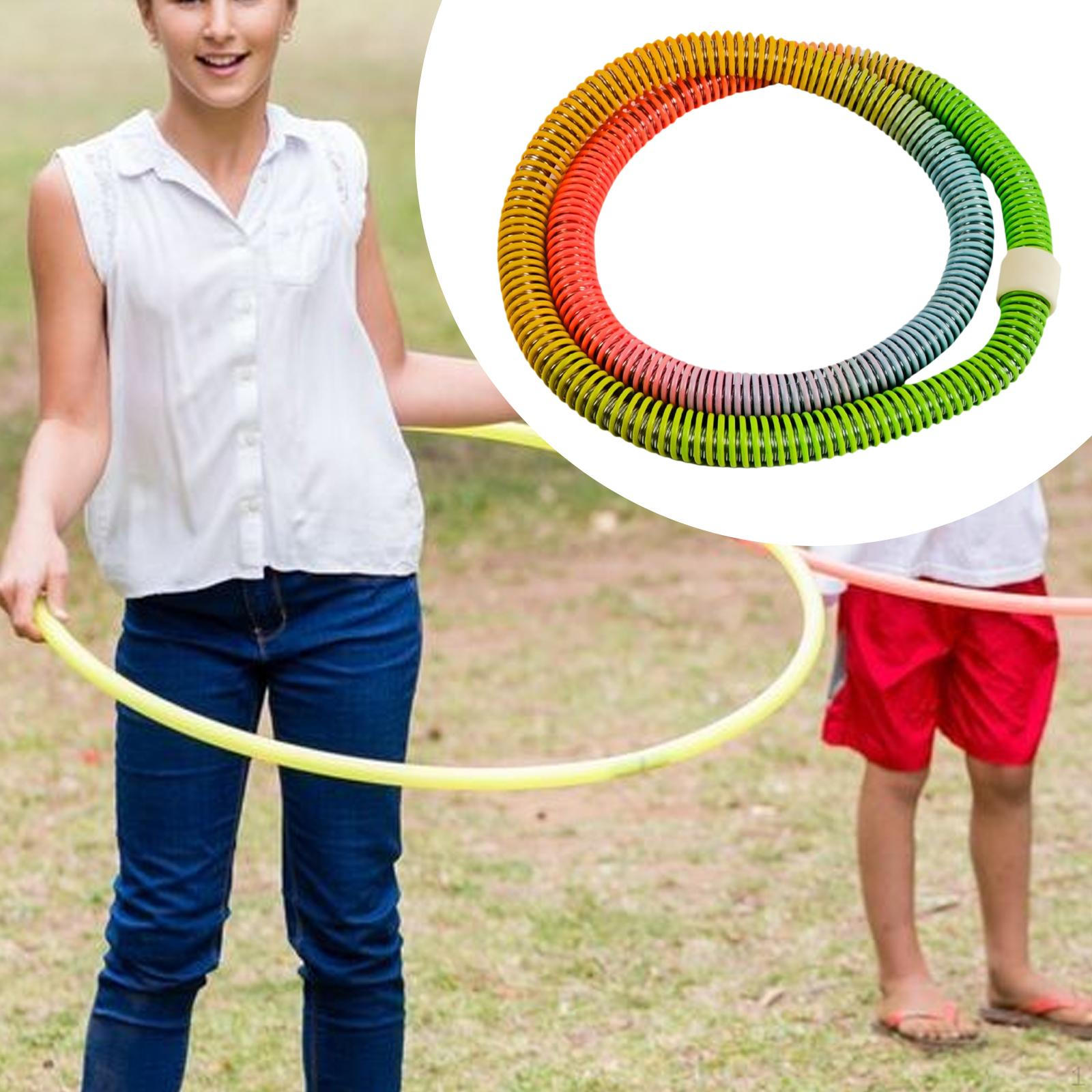 

Фитнес Хулахуп Обруч для Живота для Дома и Путешествий Портативный Утяжеленный Пружинный для Тренировок 1.2kg_Rainbow