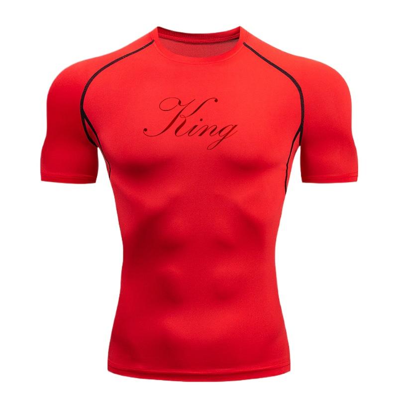 Compression T-Shirts for Men Gym Workout Running Comfortable Summer Athletic Quick Dry Tees Tops Short Sleeve Rash Sweat Absorbing