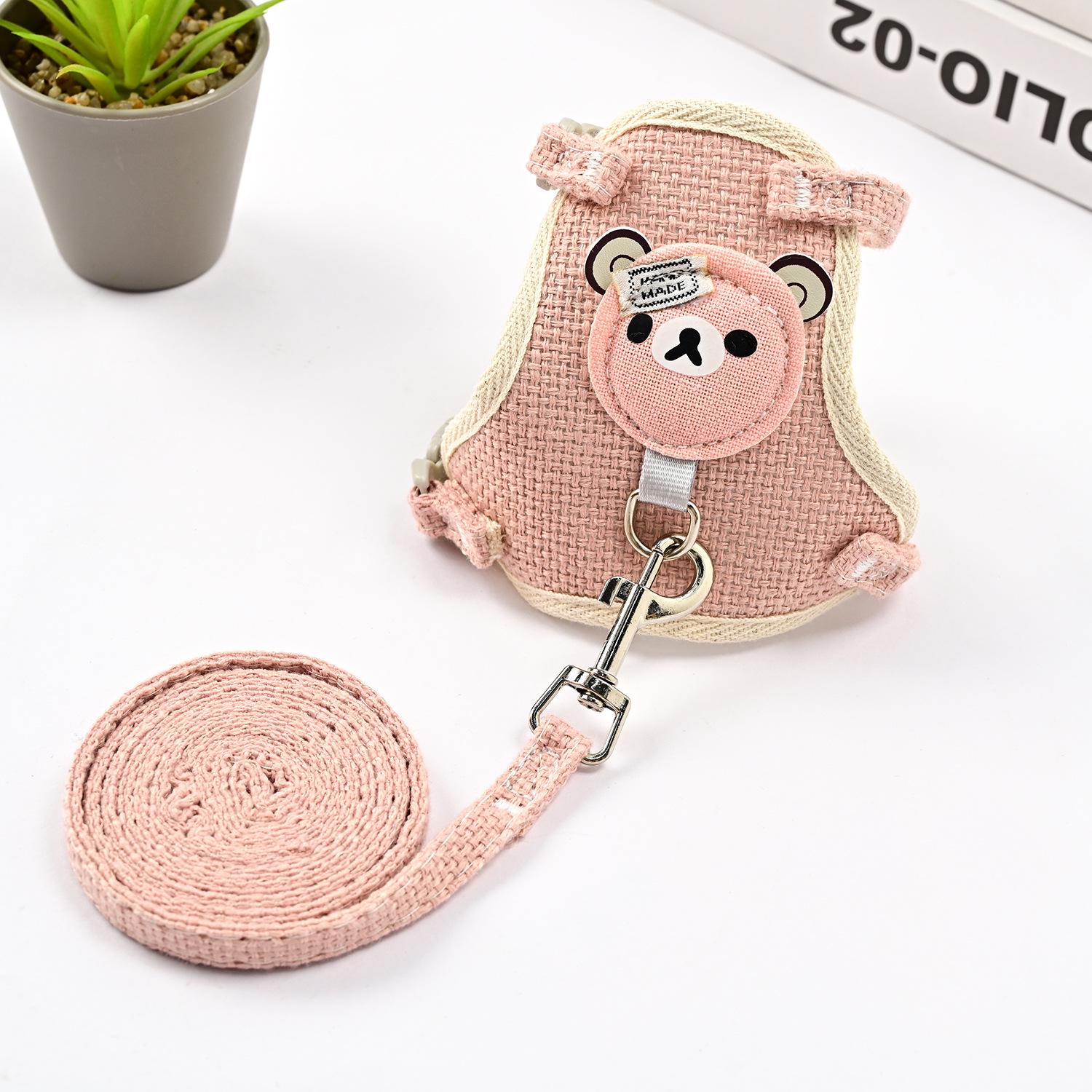 

Adjustable Pet Harness and Leash Set for Small Dogs, Cats & Rabbits S (for 2-6 lbs cat/dog/rabbit)