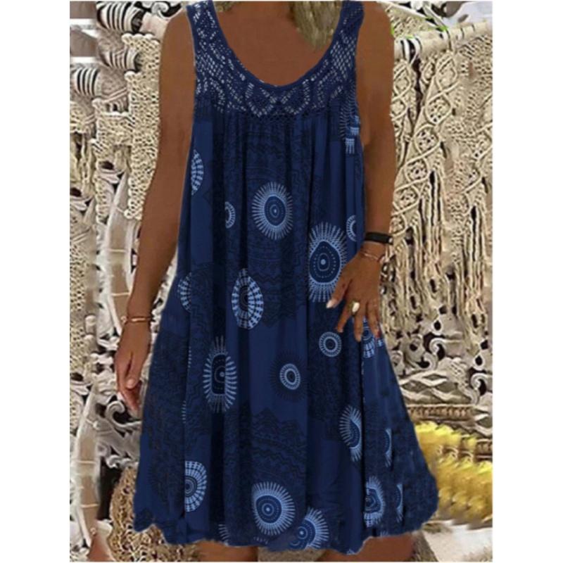 Sexy women's  sleeveless lace dress plus size loose swing camisole long skirt large