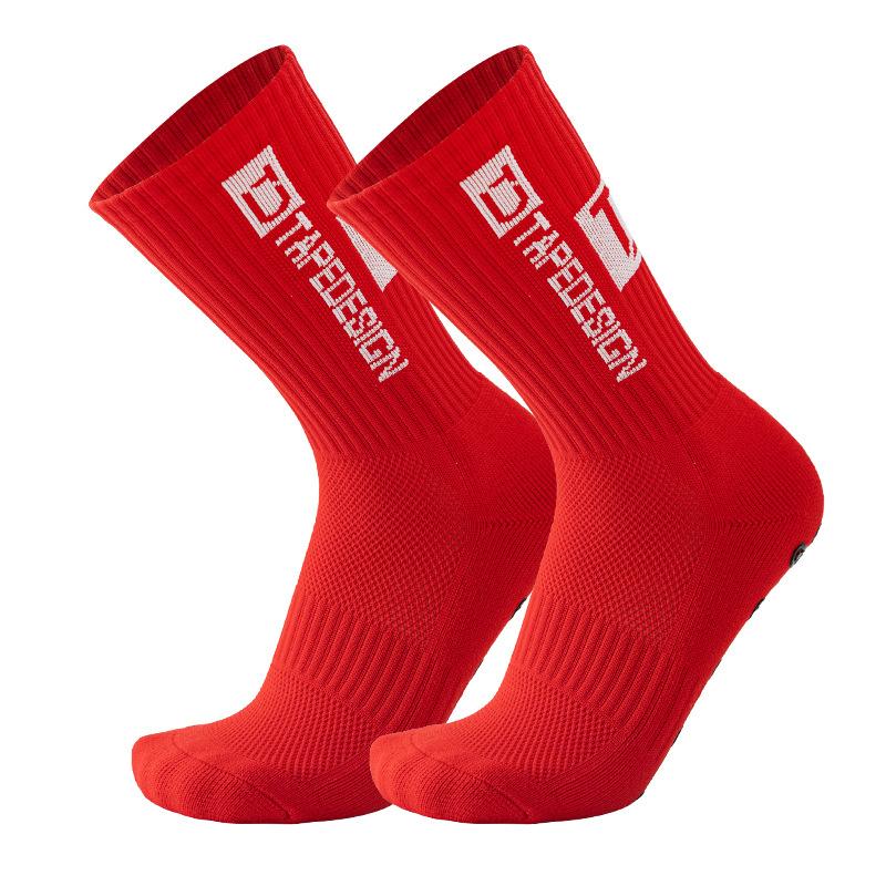 Calcetines para correr para deportes al aire libre, calcetines elásticos, calcetines atléticos de fútbol, ​​calcetines antideslizantes con empuñaduras