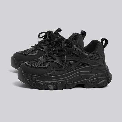 New Internet Celebrity Platform White Shoes Versatile Sports Heightening Single Shoes Thin Dad Shoes Women Ins Tide Breathable
