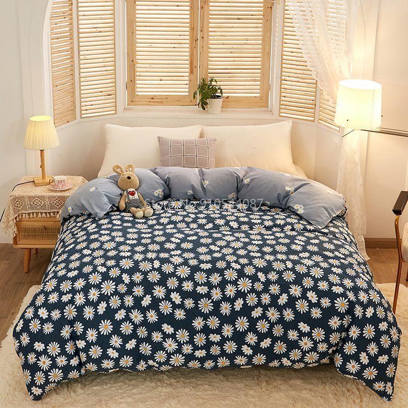 Sunflower Flowers Cotton Duvet Cover Printed Quilt Cover with Zipper Single Double Queen King Comforter Blanket Case Textile 1pc