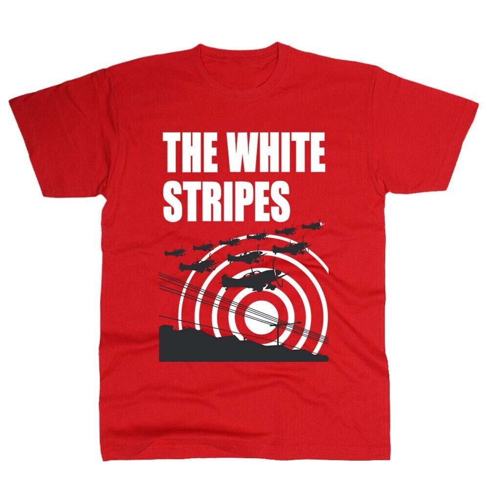 С Рождеством The White Stripes Полноразмерная Красная Футболка NI592 Унисекс Футболка XXXL