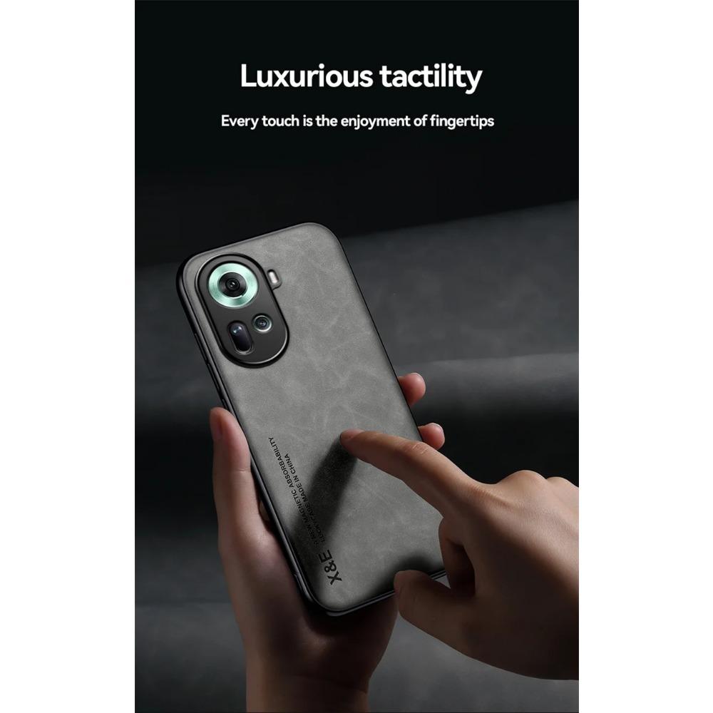 Shockproof Case for OPPO Reno 11 Pro 5G Reno 10 Pro Plus 8 8T Plus Protective Cover Magnetic Car Holder Phone Textured Business Full Protection Cover