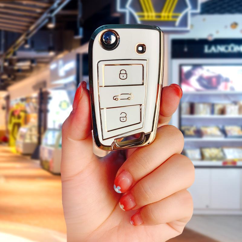 Volkswagen Key Case for Sagitar, Bora, Golf, T-Roc, Tiguan L, Passat, Lavida, Lamando