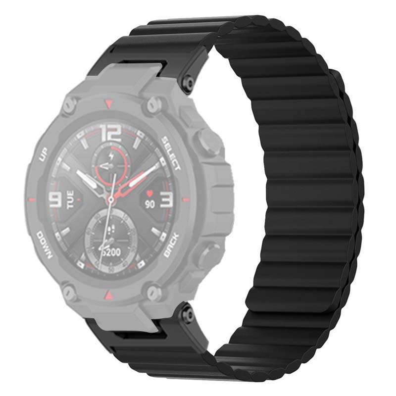 Pro Huami Amazfit T-Rex/T-Rex Pro Silikonový řemínek k hodinkám Magnetický náramek pro chytré hodinky