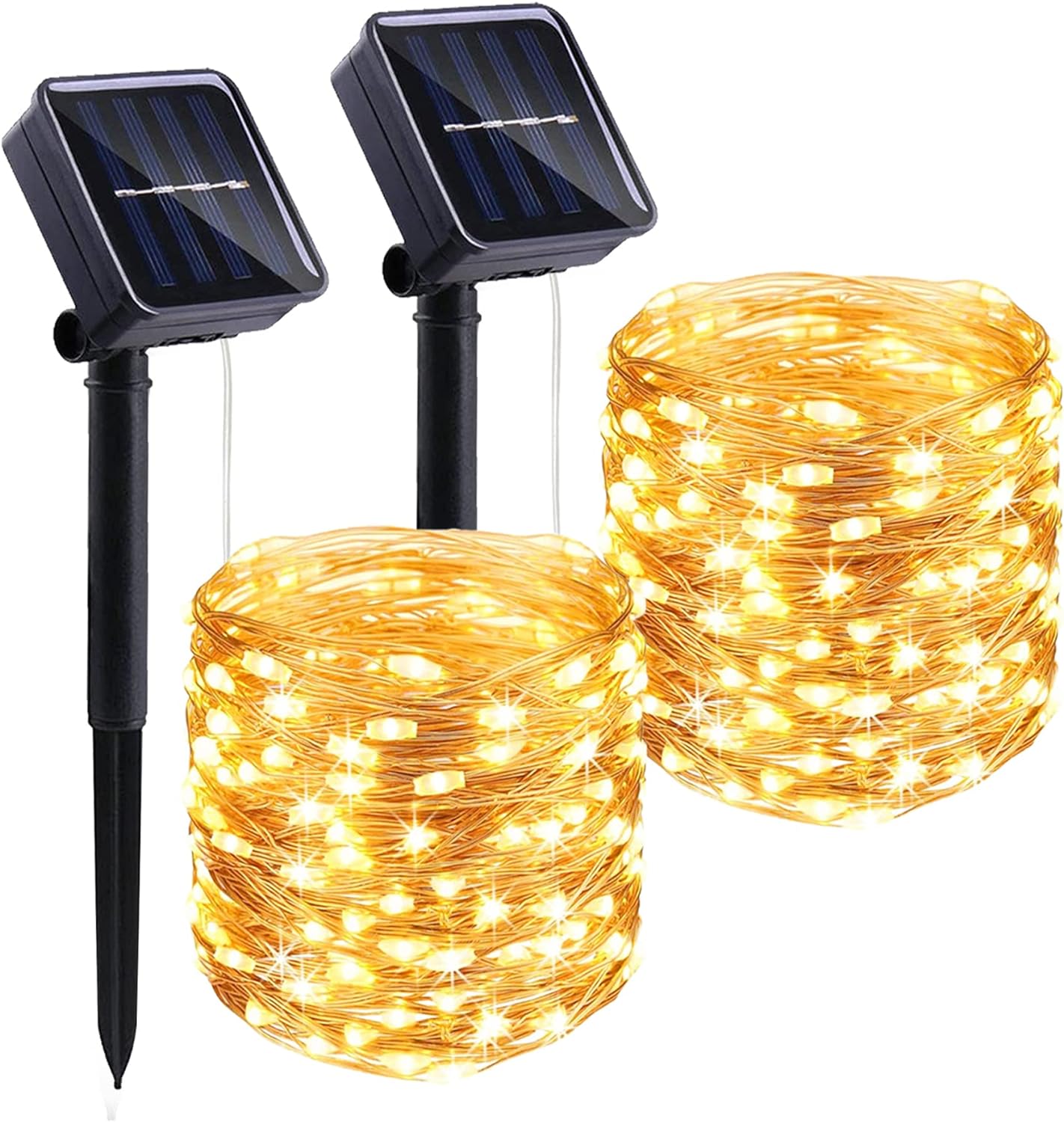 

2Pack 105Ft 300LEDS Waterproof Solar String Lights With 8 Modes Outdoor Fairy Light For Christmas Garden Patio Tree Party Decor 1Pack 105Ft 300LEDS теплый белый