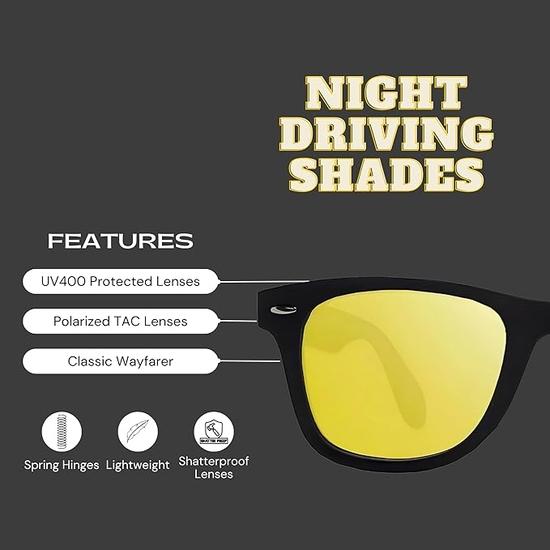 Ochelari de soare 4Flaunt cu protecție UV și lentile polarizate pentru bărbați și femei | Durabili și eleganți | Ramă din policarbonat | Include husă, material textil