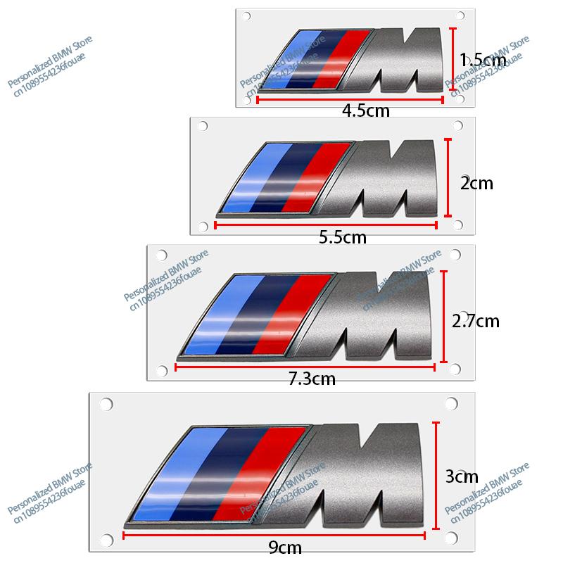 

1PCS Car Fender Side Emblem Rear Trunk Badge M Logo Sticker For BMW G05 M M3 M5 M6 E46 E90 F30 G20 E36 E34 G20 G30 Accessories 4.5cm