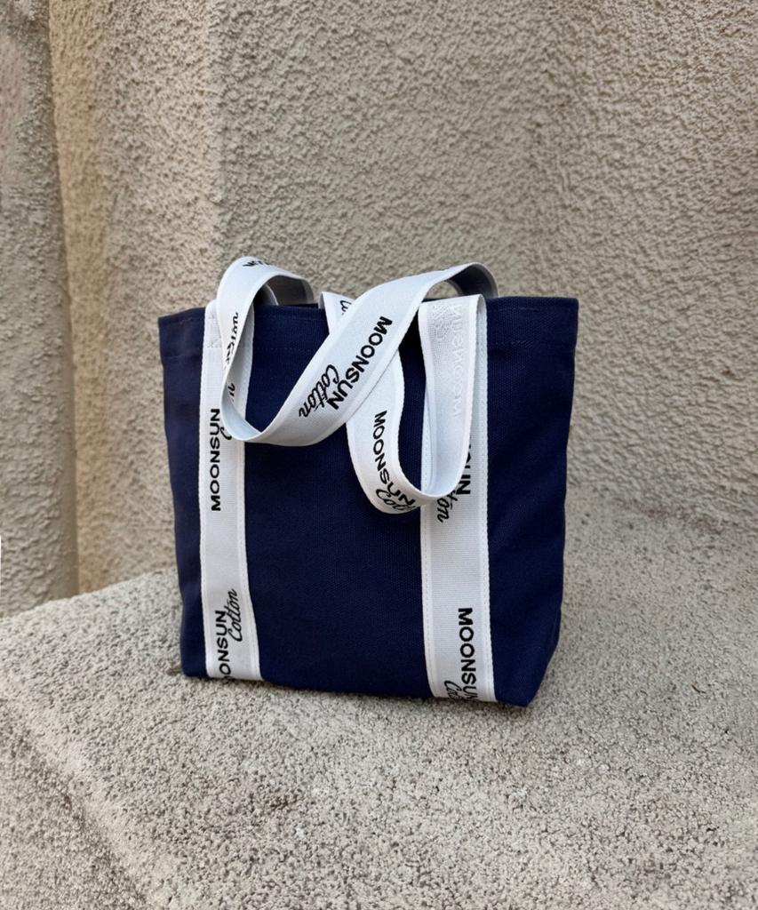 Moonsun M.C Logo Webbing Mini Bag / Navy