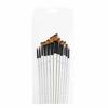 12 Pcs Painting Brush Set Pearl White Rod Watercolor Propene Drawing Tool(Angle Tip)