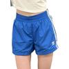 adidas Originale SS24 Kurze Shorts Bequeme Elastische Logo-Print Mittelhohe Taille Sportshorts Damen Shorts Vogel-Feder-Blau KA3925