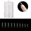 FDSHIP 100 PCS French Nails Artificial Nails Art Set (Clear)