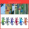 Bh043 Metal Wall Hanging Decorative Art For Home Blue And Red American Style Wall Decor