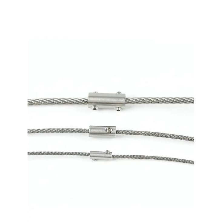 10PCS Stainless Steel 304 Hand Screw Wire Rope Clip Clamp Fit with Hexagon Grub Bolts Buckle for 2 3 4 5 6 8 10mm Cable
