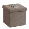 Fujiboeki Storage Stool Box Width 31 Depth Height 30.5 cm Charcoal Ottoman Load Capacity 80 kg Folding Hunt 85992