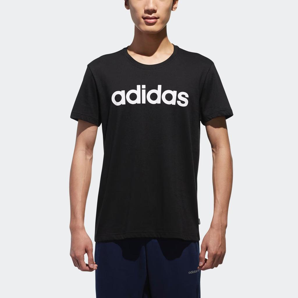 Adidas Classic Versatile Moisture-Wicking Crew Neck Short Sleeve T-Shirt Men Tops Black CV9315