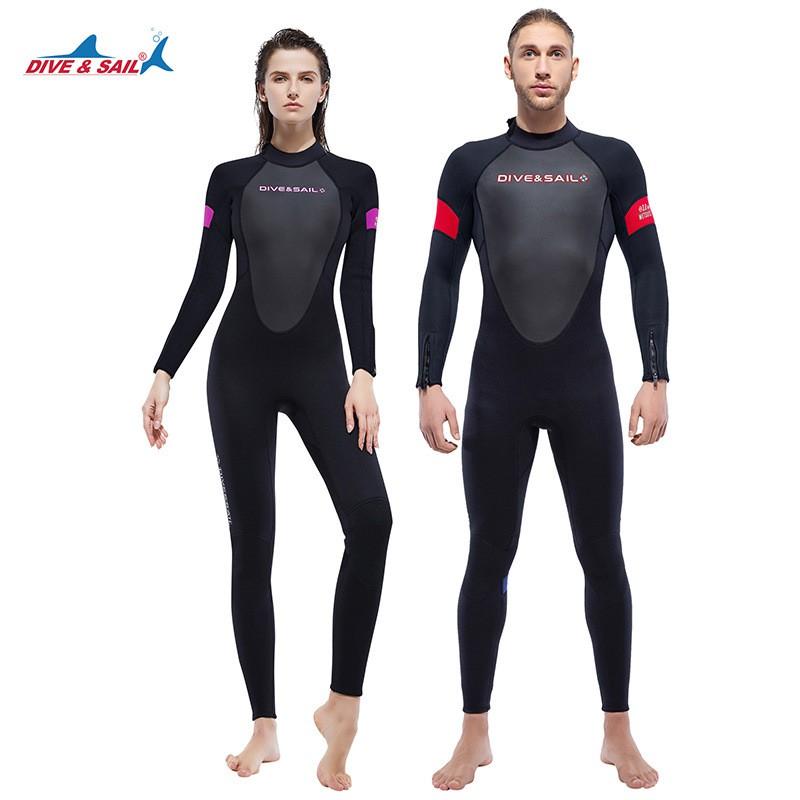 Diving Suit Men's Thick One-piece 3MM Women's Snorkeling Surfing Jellyfish Cold-proof Swimsuit