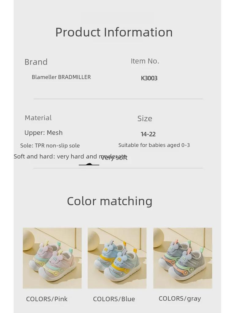 Leichte Cartoon-Babyschuhe: Rutschfeste Kleinkinderschuhe für Jungen & Mädchen