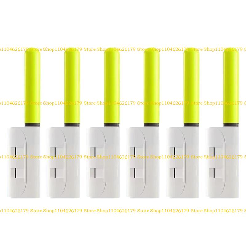 A1A2 6Pcs Fishing Rod Tip Glow Stick LED Light Clip on Rod Tip Glow Stick Waterproofs LED Night Fishing Rod Tip Light