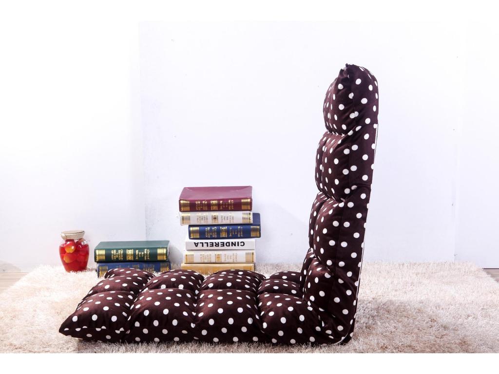 Lazy Tatami Sofa Chair: Compact, Foldable Single Bed with Adjustable Backrest for Bay Window or Floor.