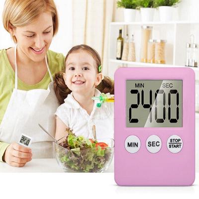 Velký digitální LCD kuchyňský časovač odpočítávání času magnetický budík