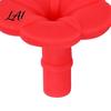 Silicone Hummingbird Feeder Parts 4PCS Replacement Parts Simulated Red Flowers Shape Universal Scratch-free Bird Part Fit Waterproof Accessories,
