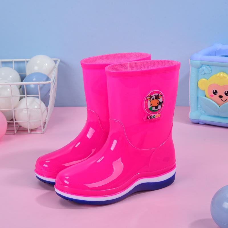 Kids' Non-slip Waterproof Rubber Rain Boots for Boys & Girls