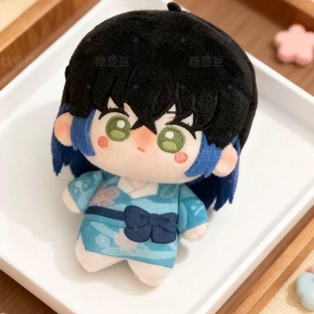 Demon Slayer Plush Doll 10cm Giyuu Tomioka Muichiro Tokito Anime Stuffed Doll Backpack Pendant Collectible Decor Gift For Fans