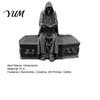 Collectible Gothic Figurines 3D Printed Reading Skeleton Figurine, Hooded Reader Statue, Creative Bedroom Decorations Spooky Desktop Ornament for Home