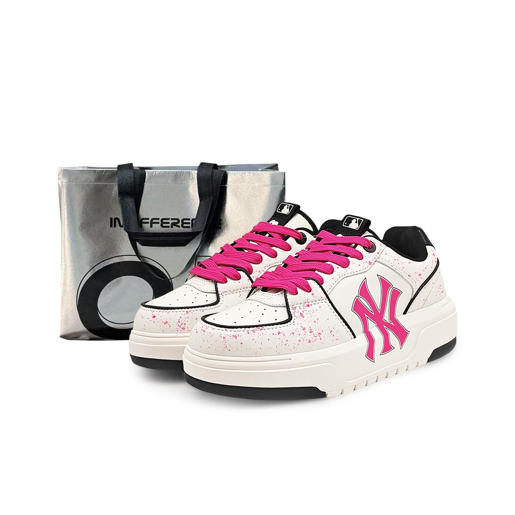 

MLB Chunky Liner Abrasion Resistant Slip Resistant Low top Skateboard Shoes Unisex Rose Red 3ASXCA12N-50WHS(Team486- S) 41