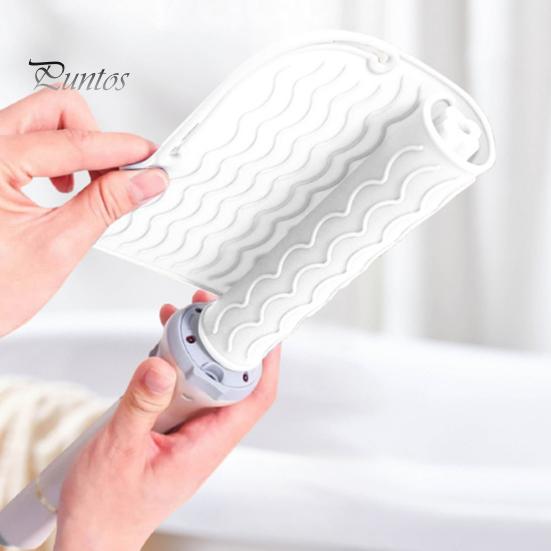 Curling Iron Heat Resistant Mat Anti-slip Silicone Rectangle Portable Flat Iron Hair Straightener Hair Styling Hot Tools Travel Heat Pad Protector
