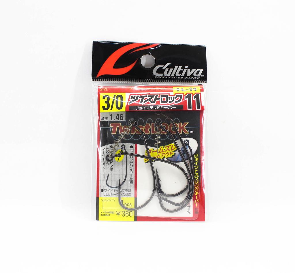 Owner TL-11 Haczyk robaczkowy z przegubowym oczkiem i blokadą typu Twist Lock Rozmiar 3/0 (4368)