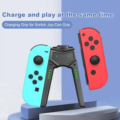For Switch OLED Joy-Con Charging Grip Type C Handle Charger with Indicators Controller Connector for Nintendo Switch OLED Model