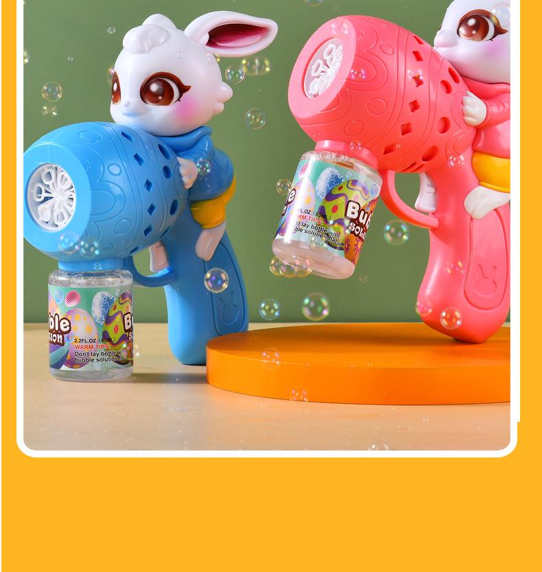Electric Cartoon Rabbit Bubble Blowing Toy for Kids