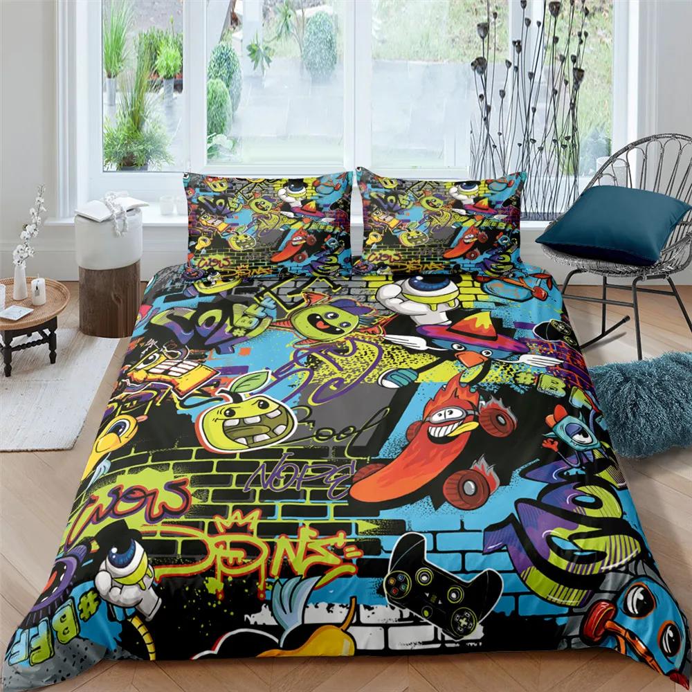 

Monster Car King Queen Duvet Cover Cartoon Bedding Set For Kids Lovely Toy Truck Comforter Cover 2/3pcs Polyester Quilt Cover EU Single(135*200cm)3pcs