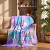 Club America Custom Flannel Blankets Soft Warm Cozy Throws for Home Decor Holiday Gifts